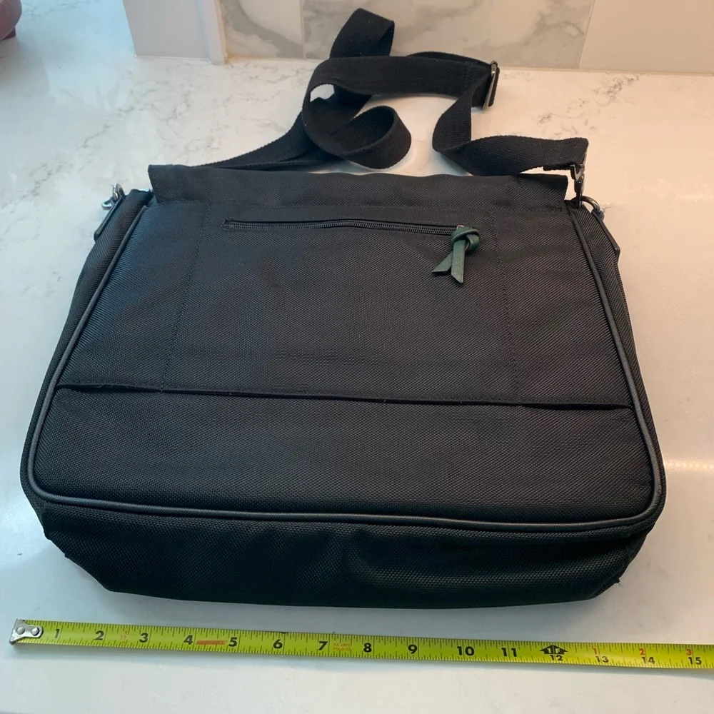 Ted Baker London Black Messenger Bag with Adjustable Strap